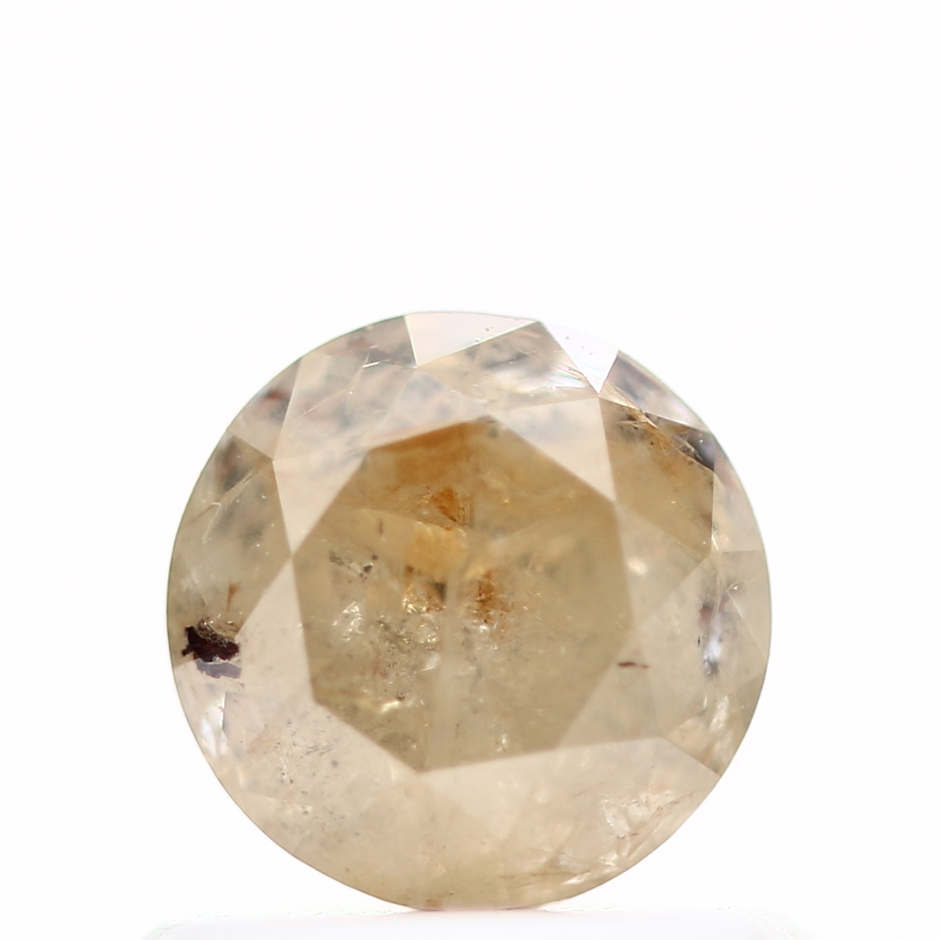 Natural Diamond Round Yellow Orange Loose Diamond 0.92 Carat